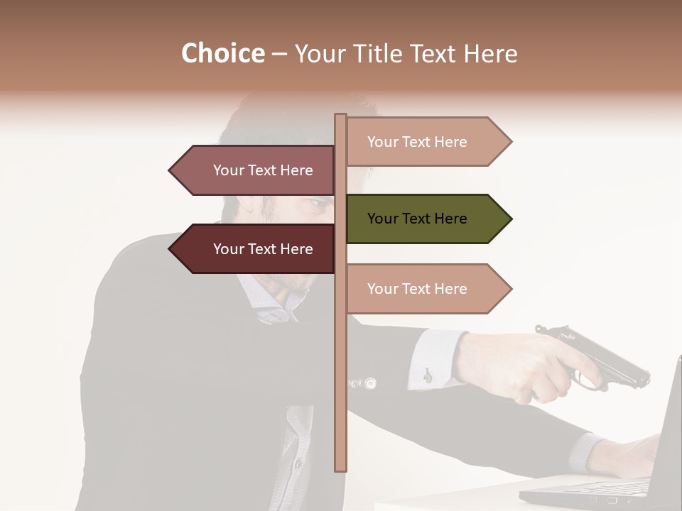 Computer Aggressive Software PowerPoint Template