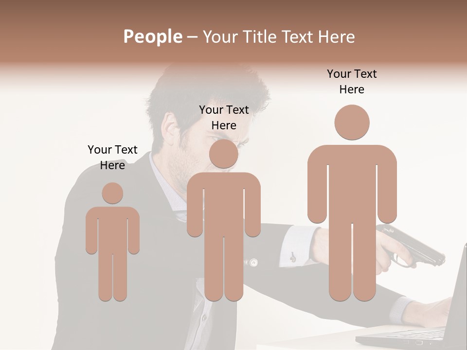 Computer Aggressive Software PowerPoint Template