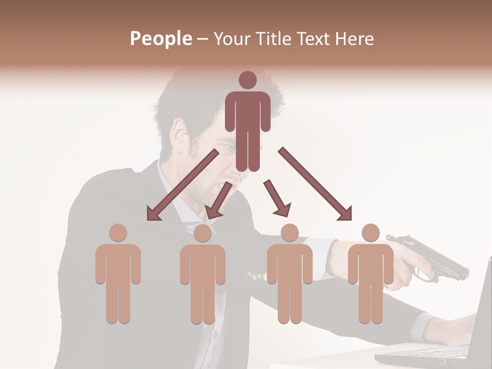 Computer Aggressive Software PowerPoint Template