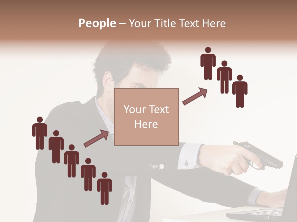 Computer Aggressive Software PowerPoint Template