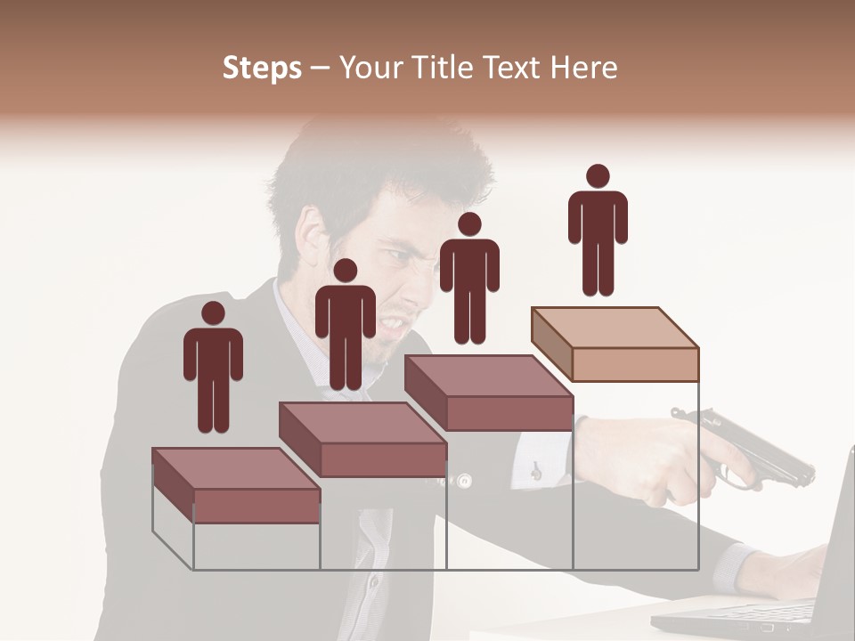 Computer Aggressive Software PowerPoint Template