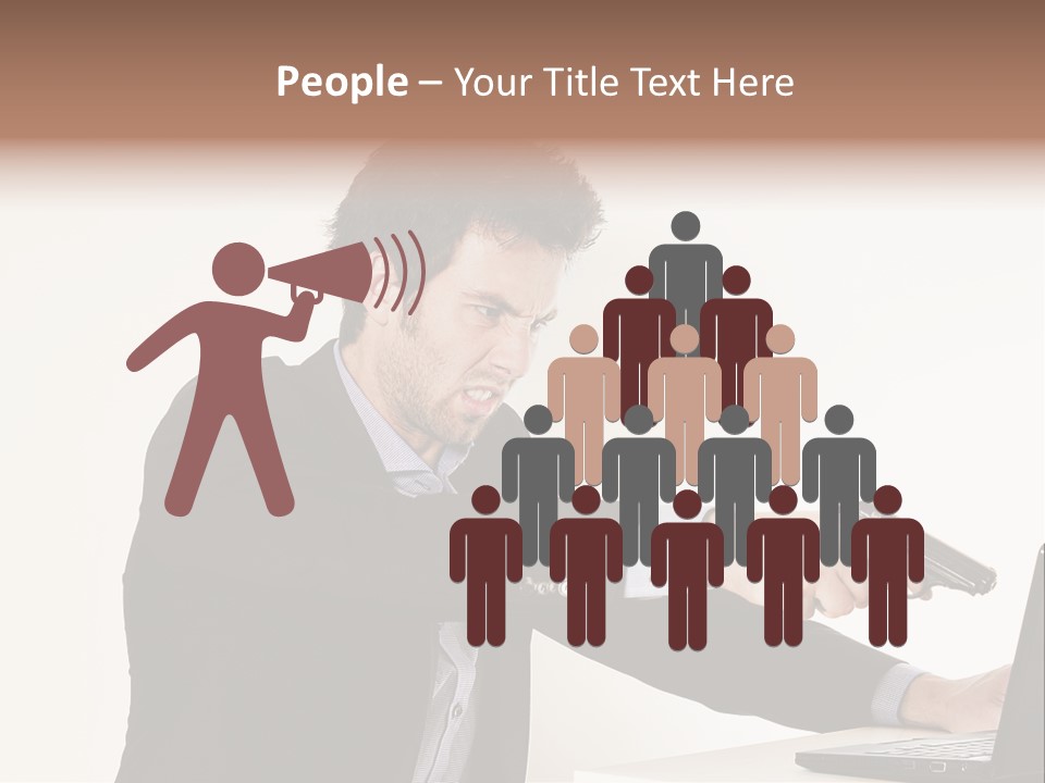 Computer Aggressive Software PowerPoint Template