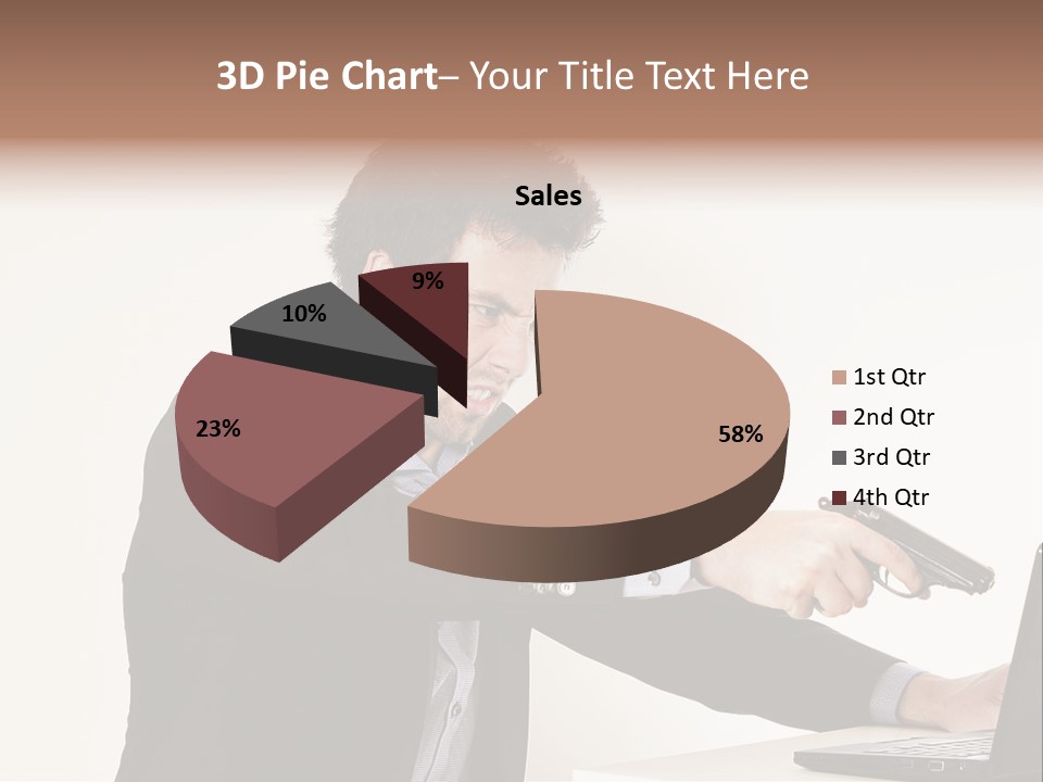Computer Aggressive Software PowerPoint Template