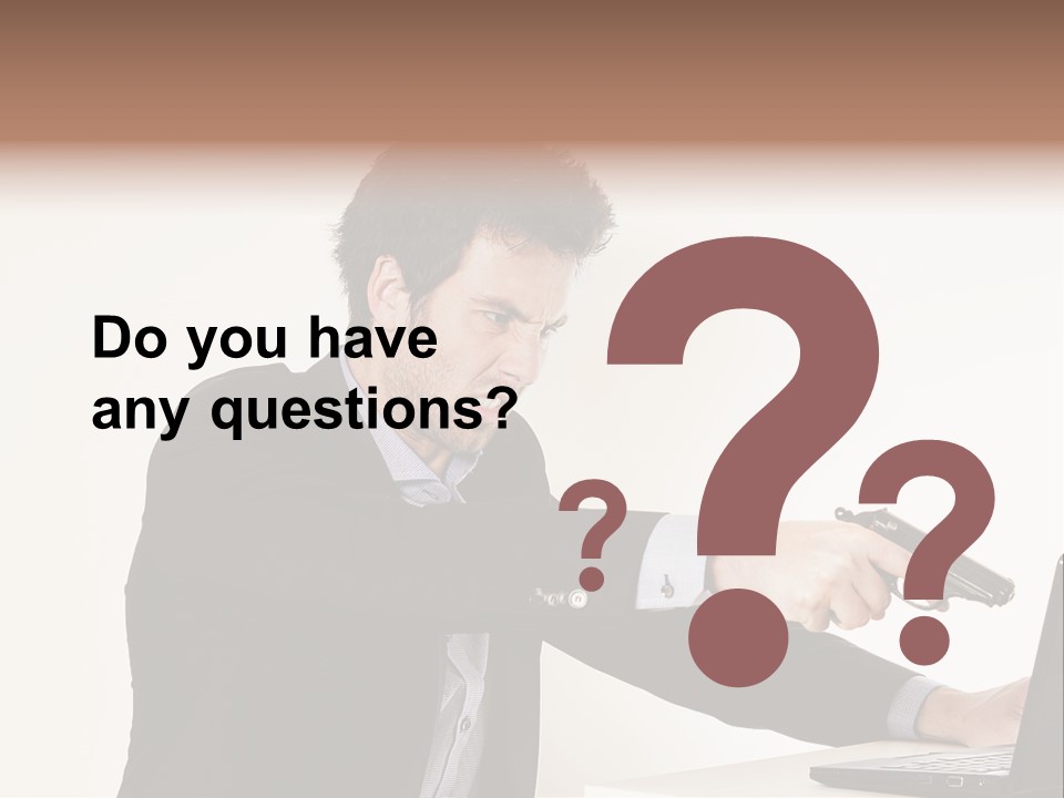 Computer Aggressive Software PowerPoint Template