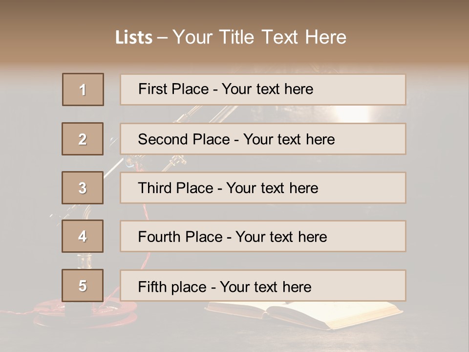 Nut Black Book PowerPoint Template