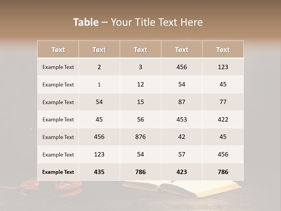 Nut Black Book PowerPoint Template