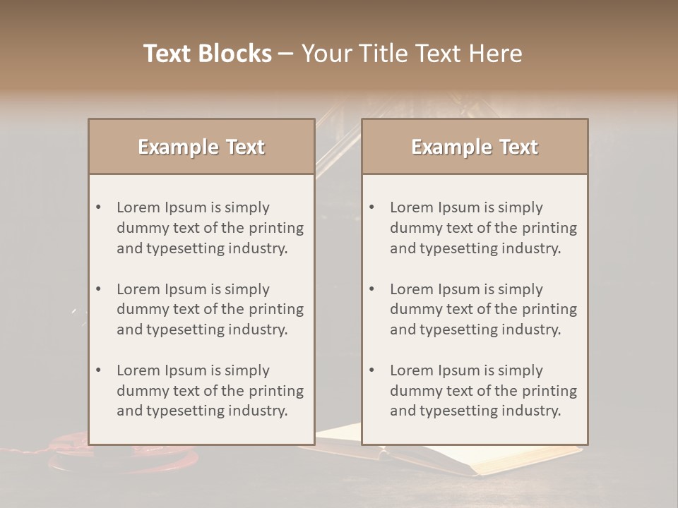 Nut Black Book PowerPoint Template