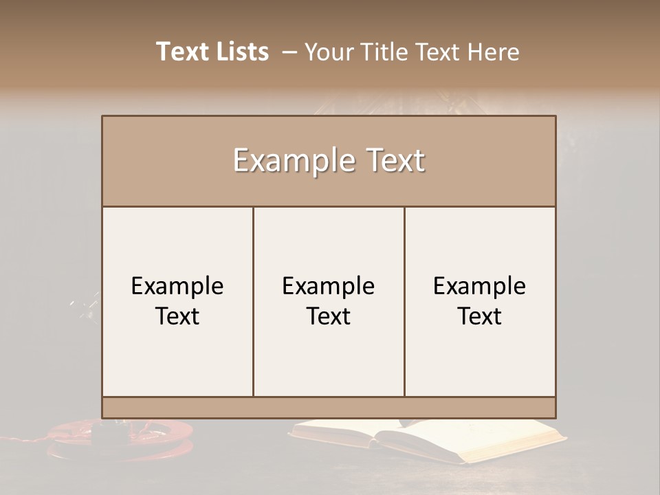 Nut Black Book PowerPoint Template
