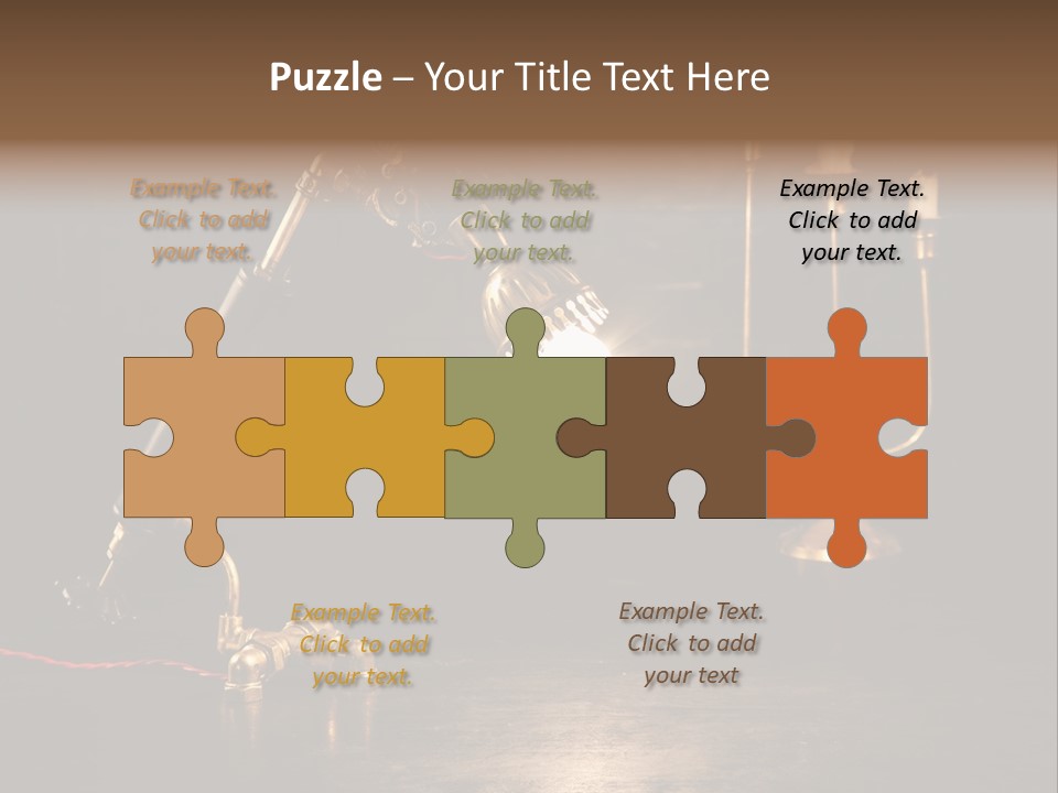 Lamp Creative Tube PowerPoint Template