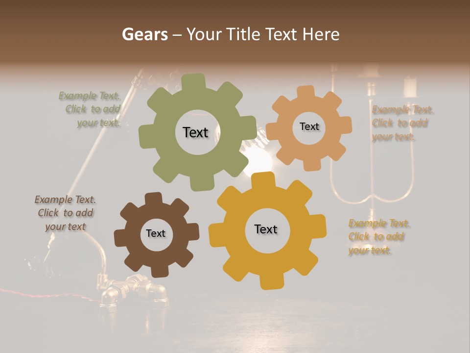 Lamp Creative Tube PowerPoint Template