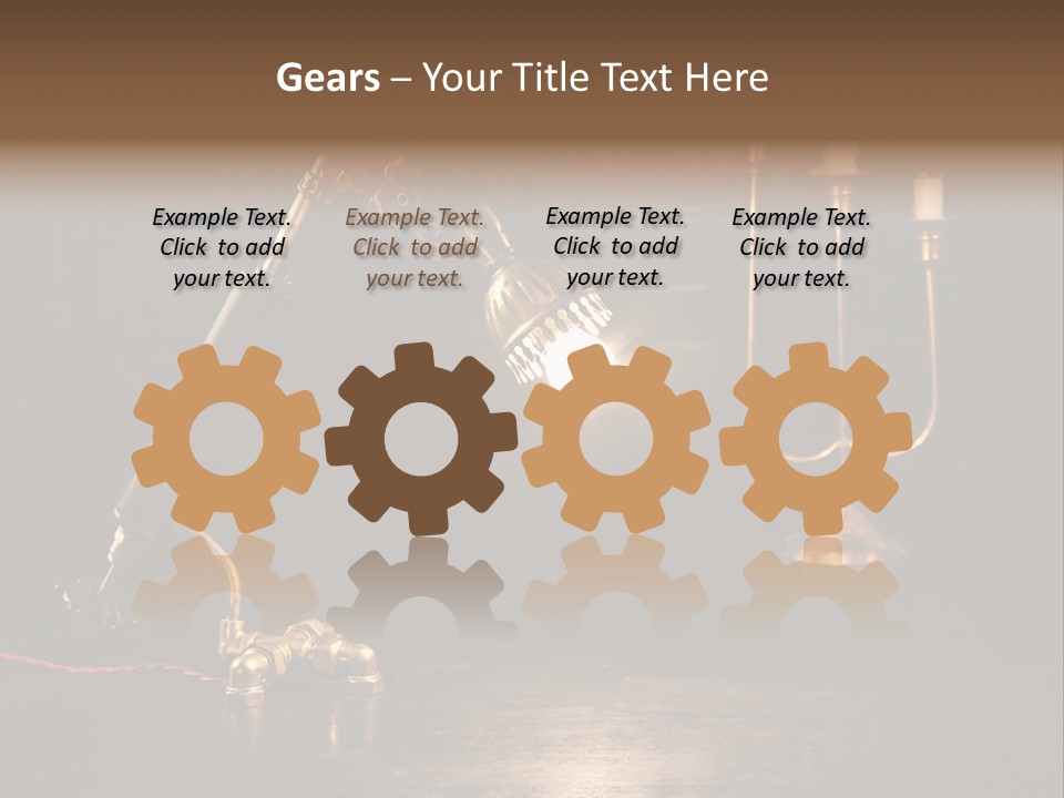 Lamp Creative Tube PowerPoint Template