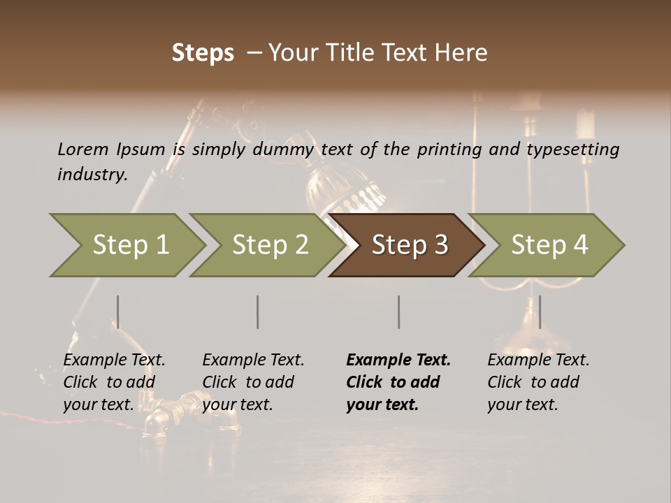 Lamp Creative Tube PowerPoint Template