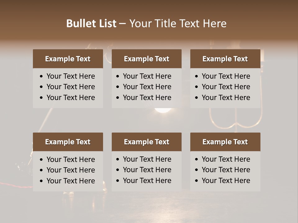 Lamp Creative Tube PowerPoint Template