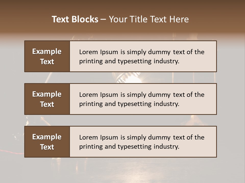 Lamp Creative Tube PowerPoint Template