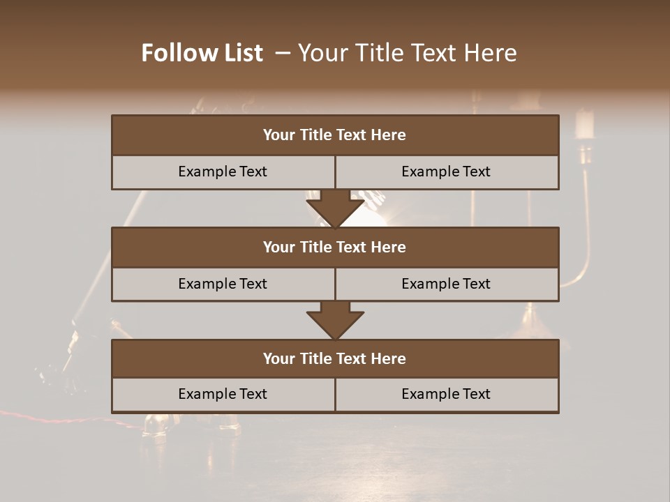 Lamp Creative Tube PowerPoint Template