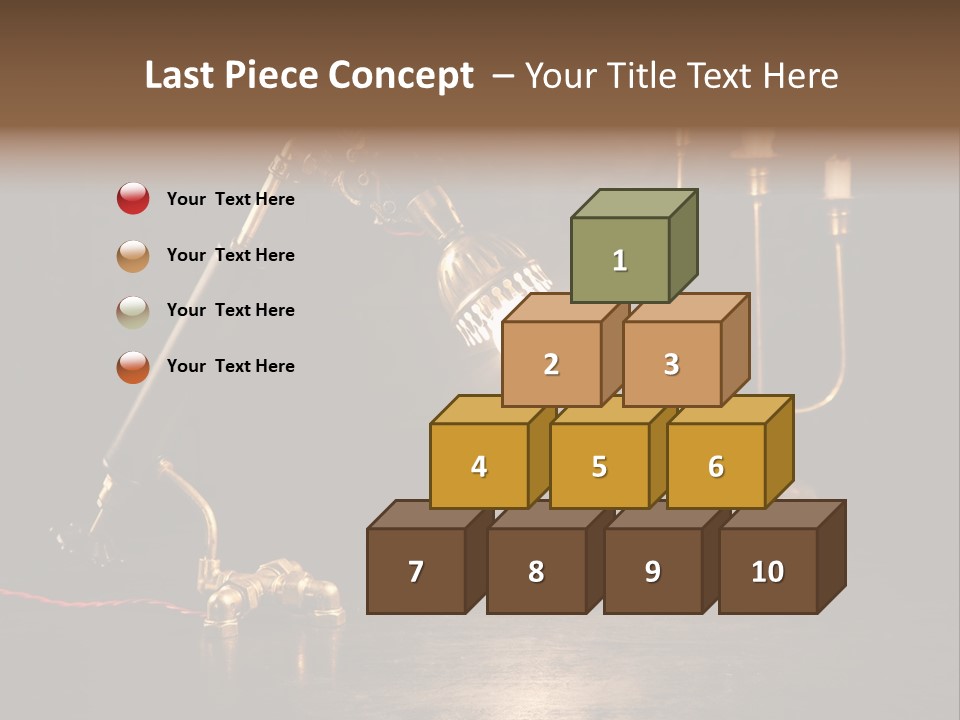 Lamp Creative Tube PowerPoint Template