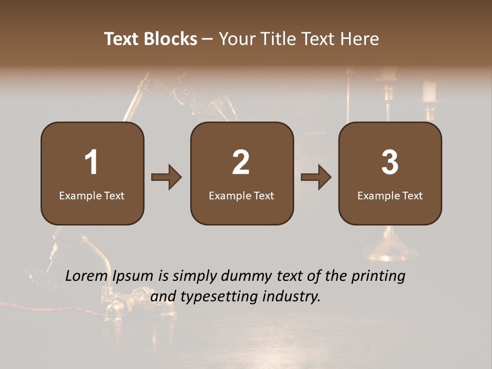 Lamp Creative Tube PowerPoint Template