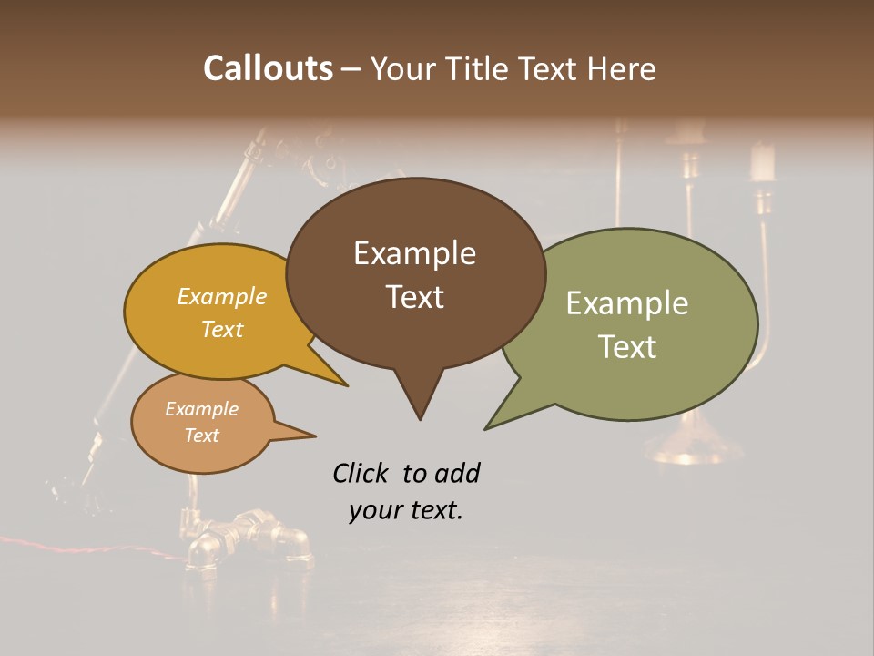 Lamp Creative Tube PowerPoint Template