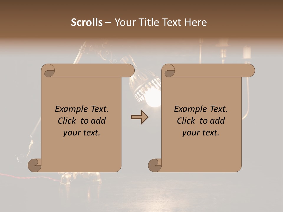 Lamp Creative Tube PowerPoint Template