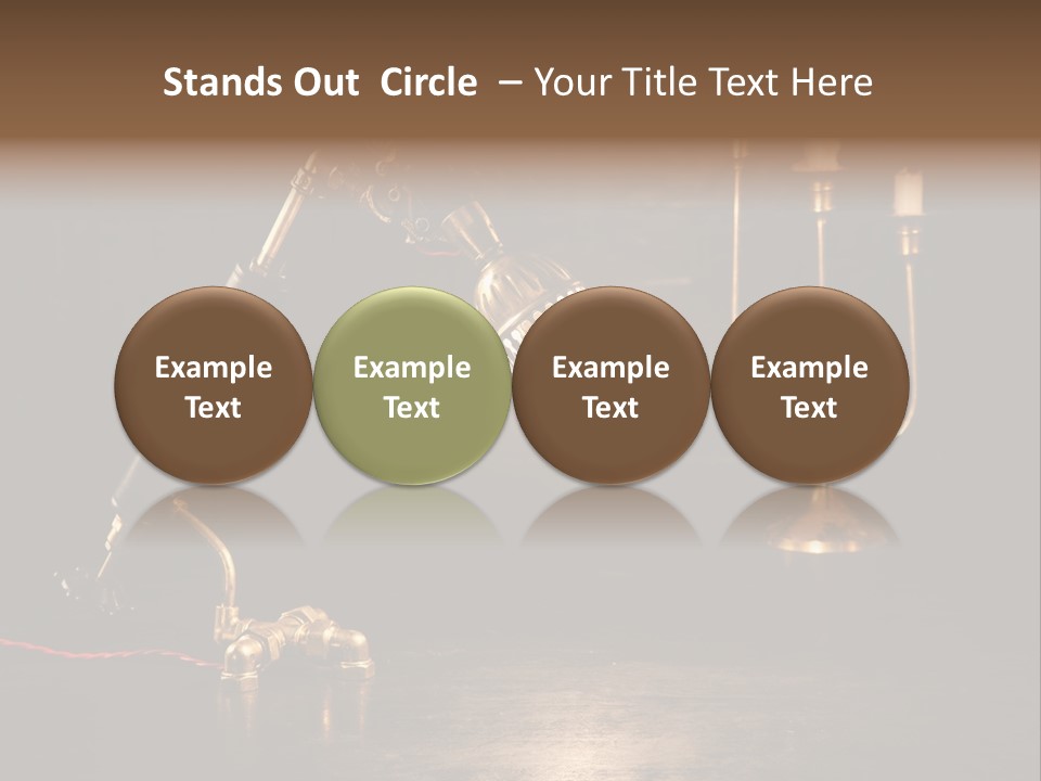 Lamp Creative Tube PowerPoint Template