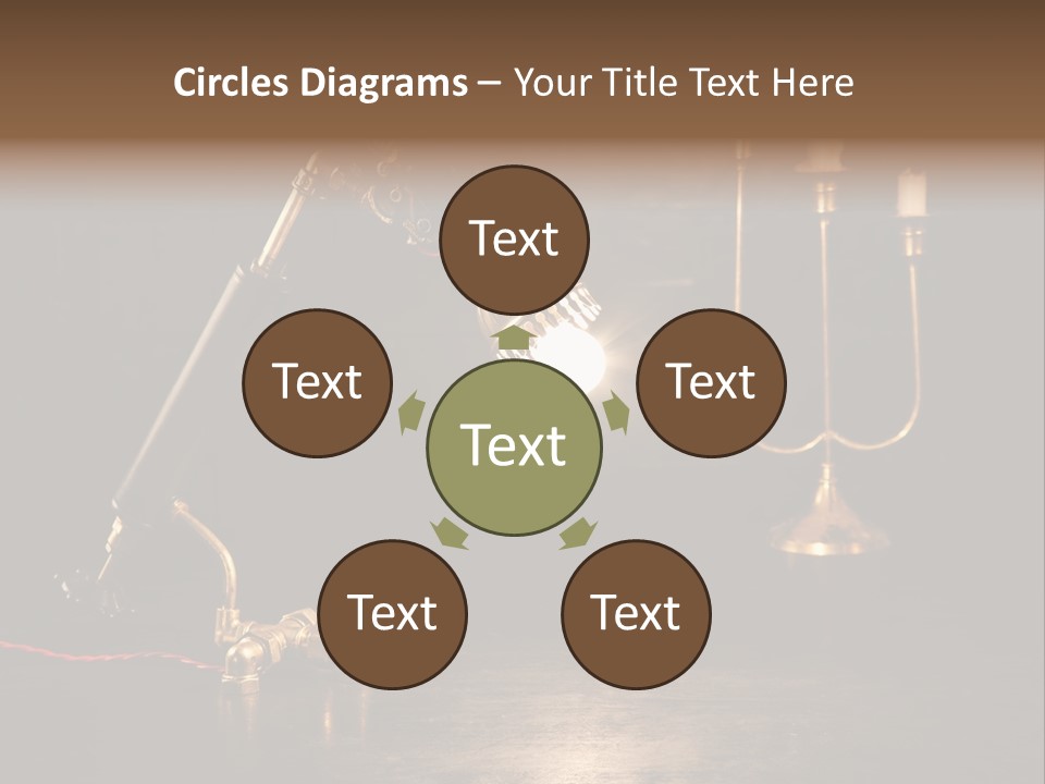 Lamp Creative Tube PowerPoint Template