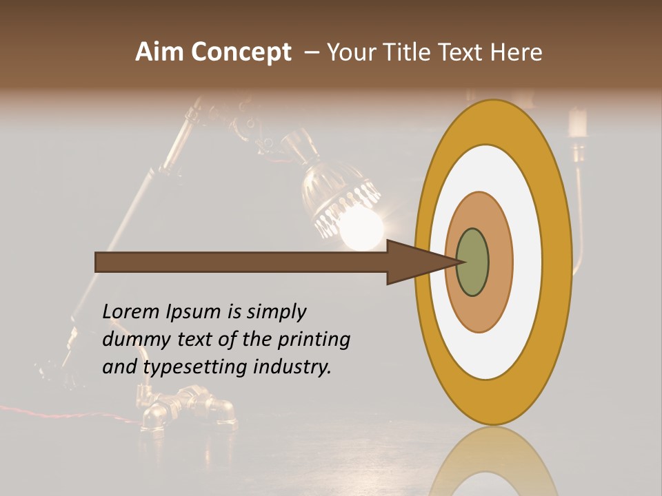Lamp Creative Tube PowerPoint Template