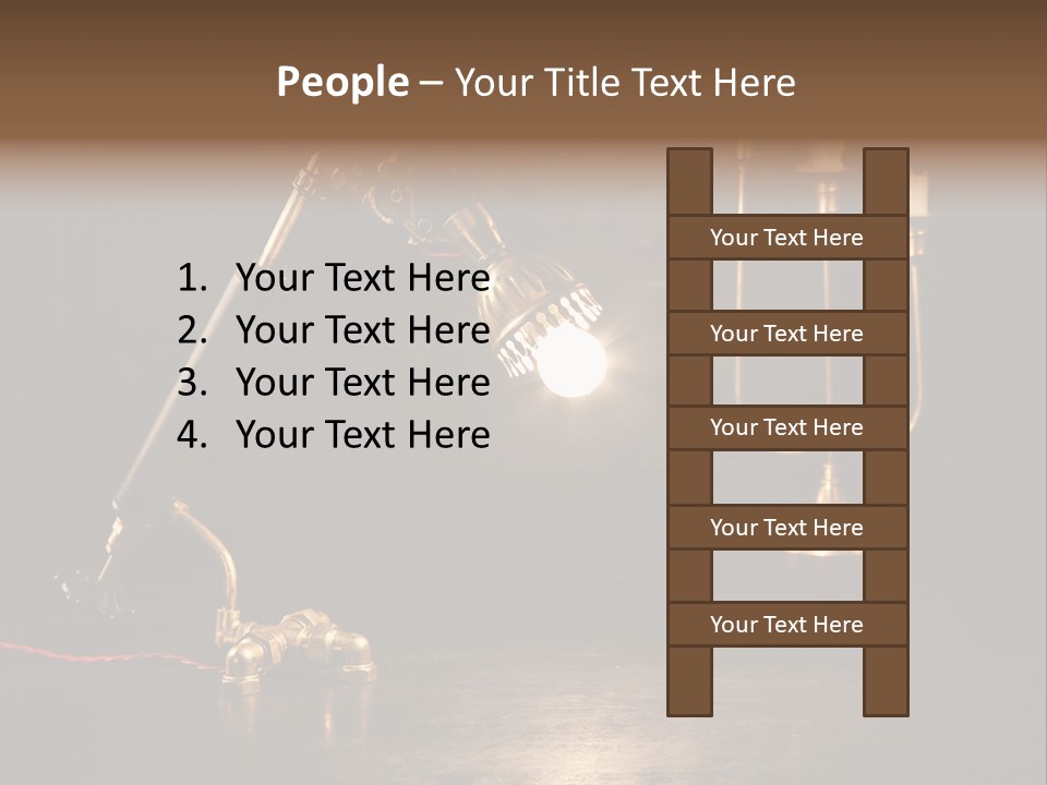Lamp Creative Tube PowerPoint Template