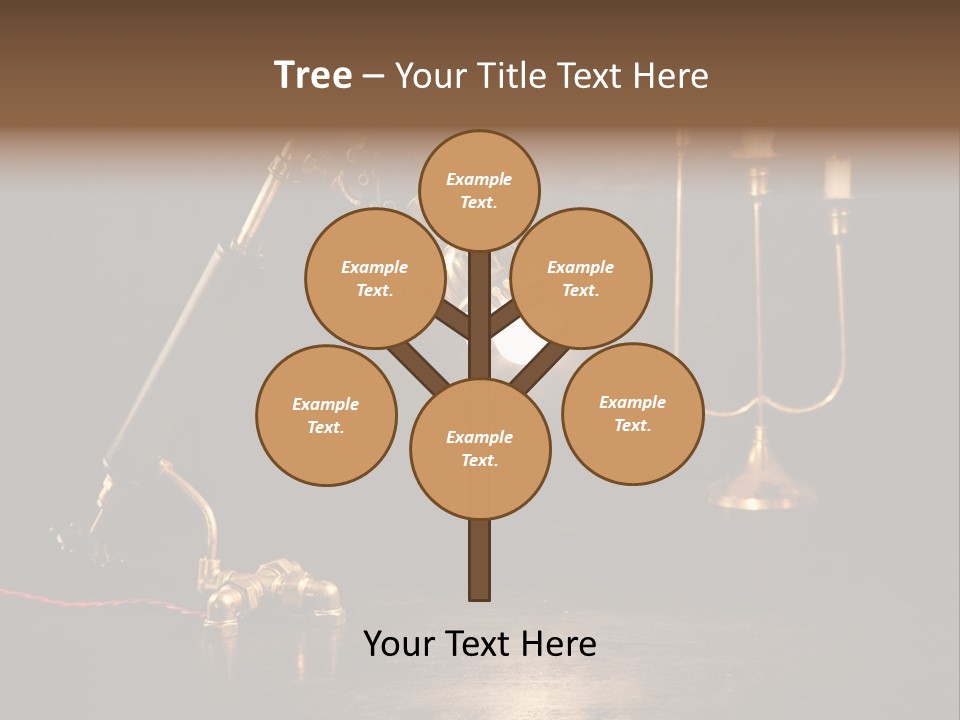 Lamp Creative Tube PowerPoint Template