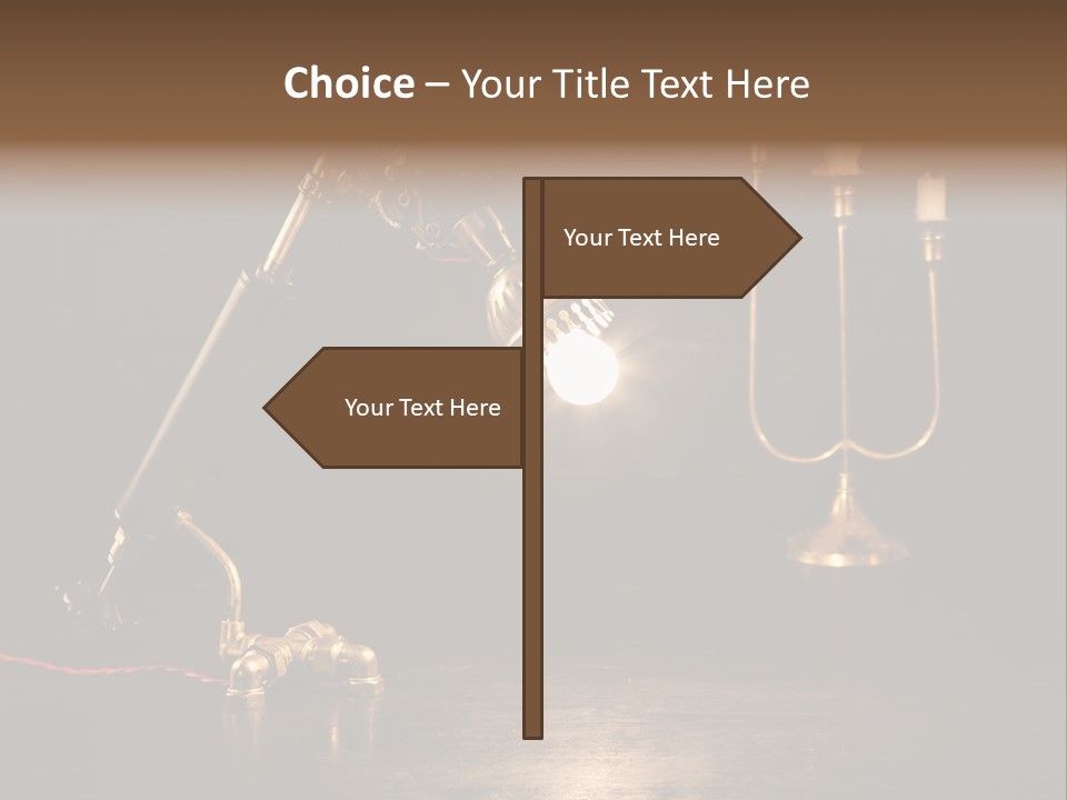 Lamp Creative Tube PowerPoint Template