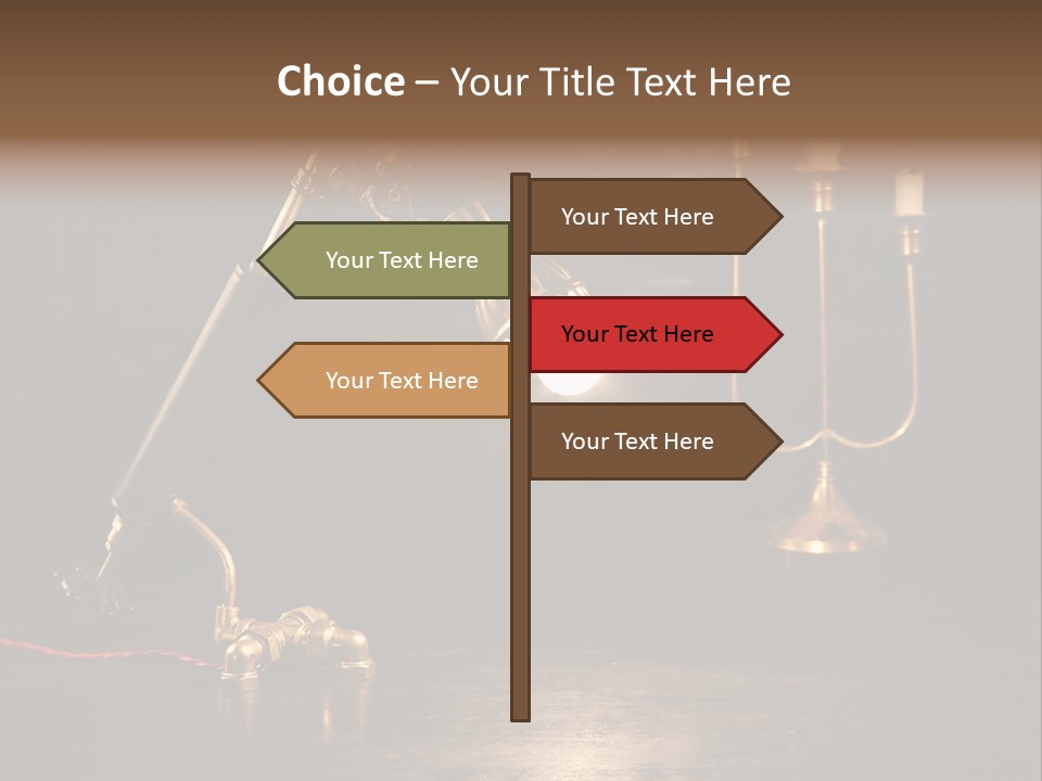 Lamp Creative Tube PowerPoint Template