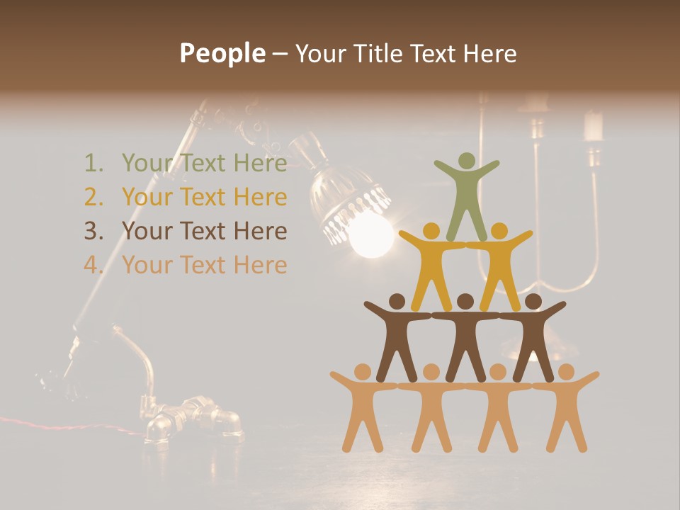 Lamp Creative Tube PowerPoint Template
