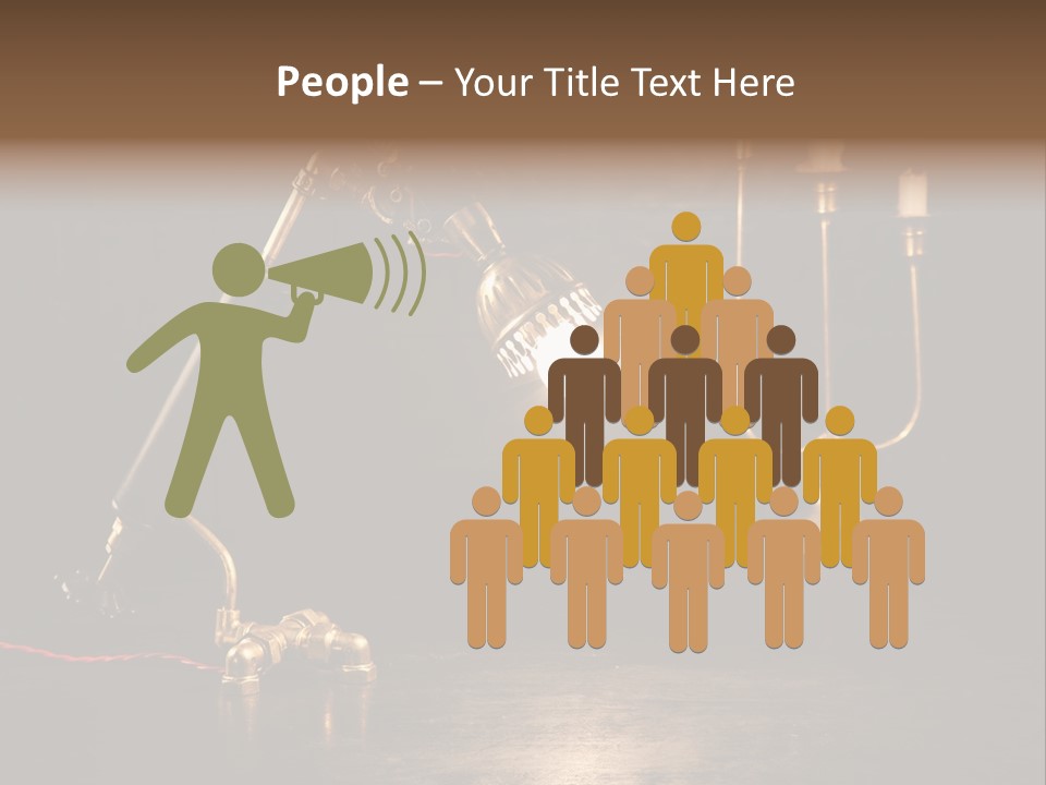 Lamp Creative Tube PowerPoint Template