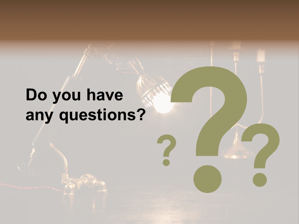 Lamp Creative Tube PowerPoint Template