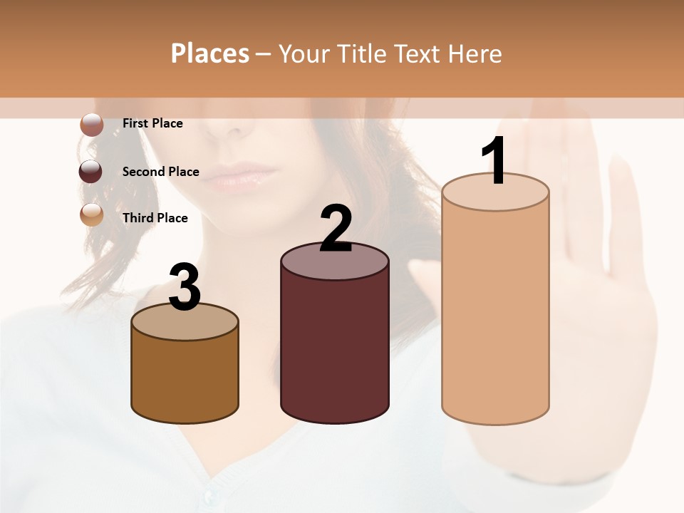 Refusal Bored Negative PowerPoint Template