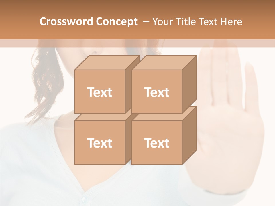 Refusal Bored Negative PowerPoint Template