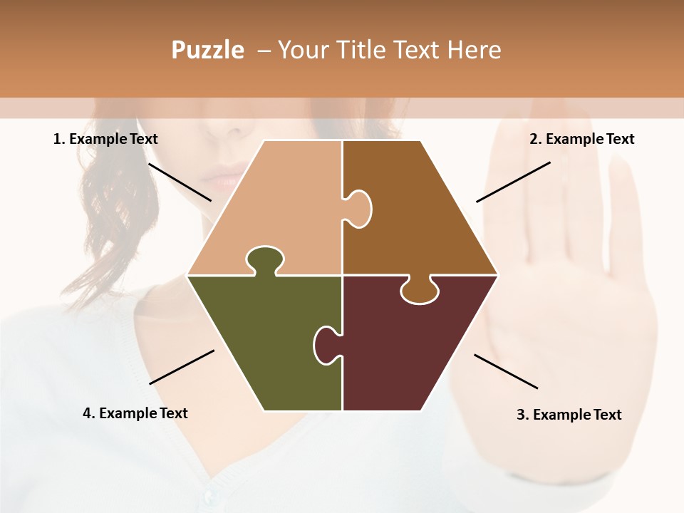 Refusal Bored Negative PowerPoint Template