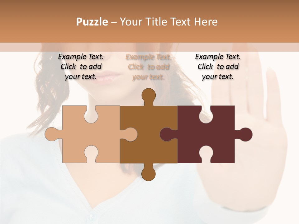 Refusal Bored Negative PowerPoint Template