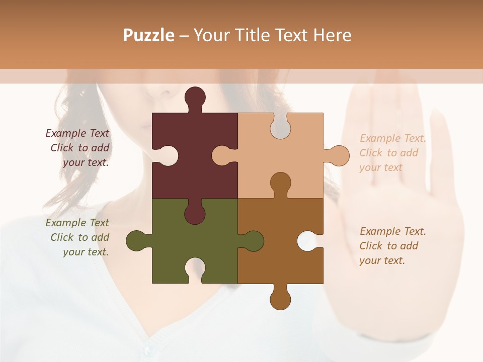 Refusal Bored Negative PowerPoint Template