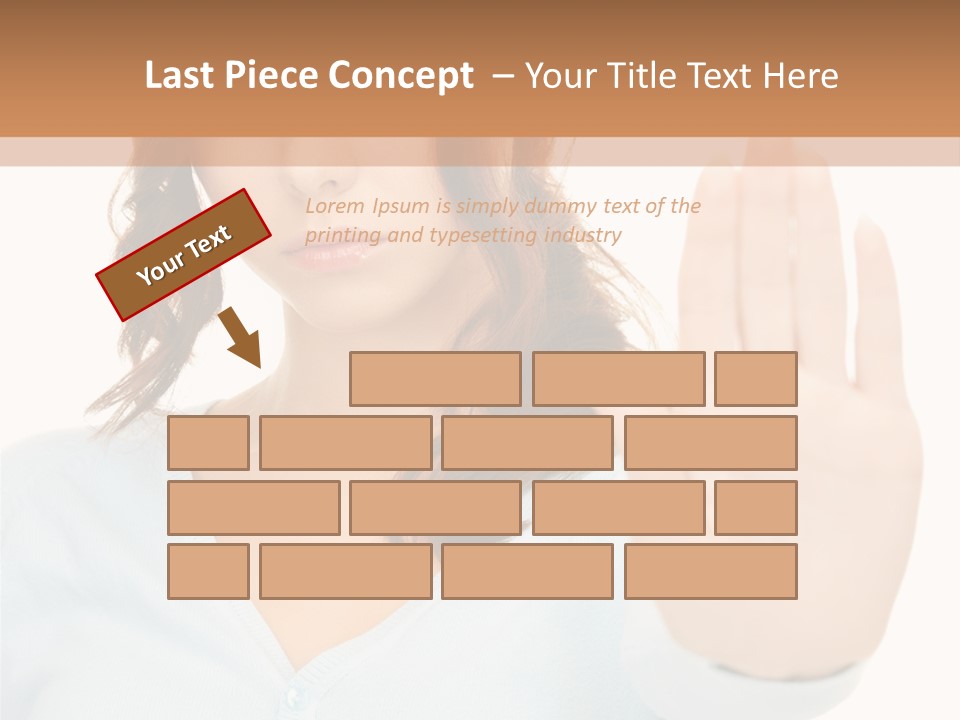 Refusal Bored Negative PowerPoint Template
