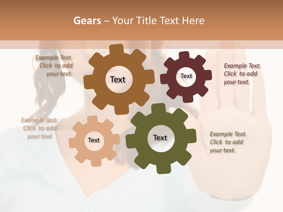 Refusal Bored Negative PowerPoint Template