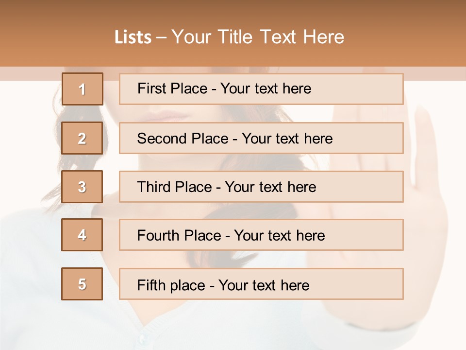 Refusal Bored Negative PowerPoint Template