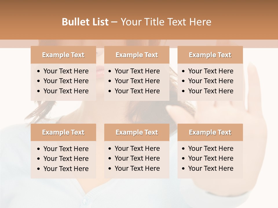 Refusal Bored Negative PowerPoint Template