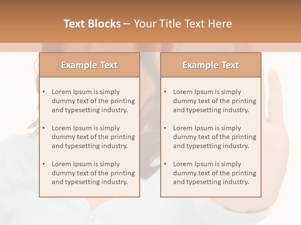Refusal Bored Negative PowerPoint Template