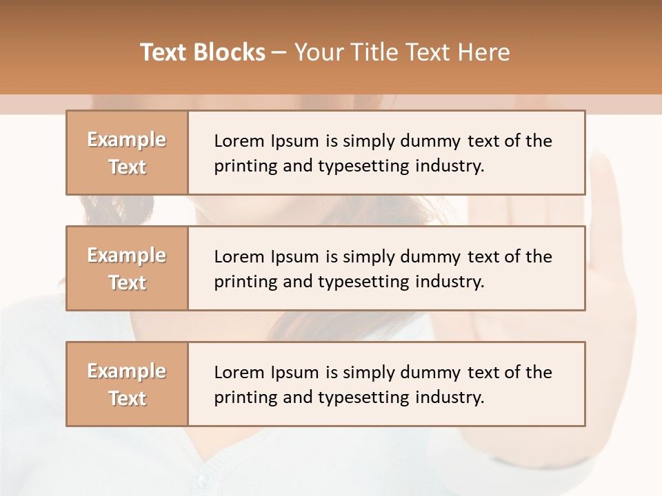 Refusal Bored Negative PowerPoint Template