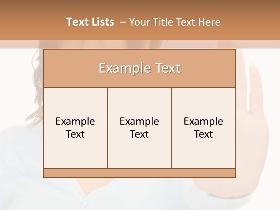 Refusal Bored Negative PowerPoint Template