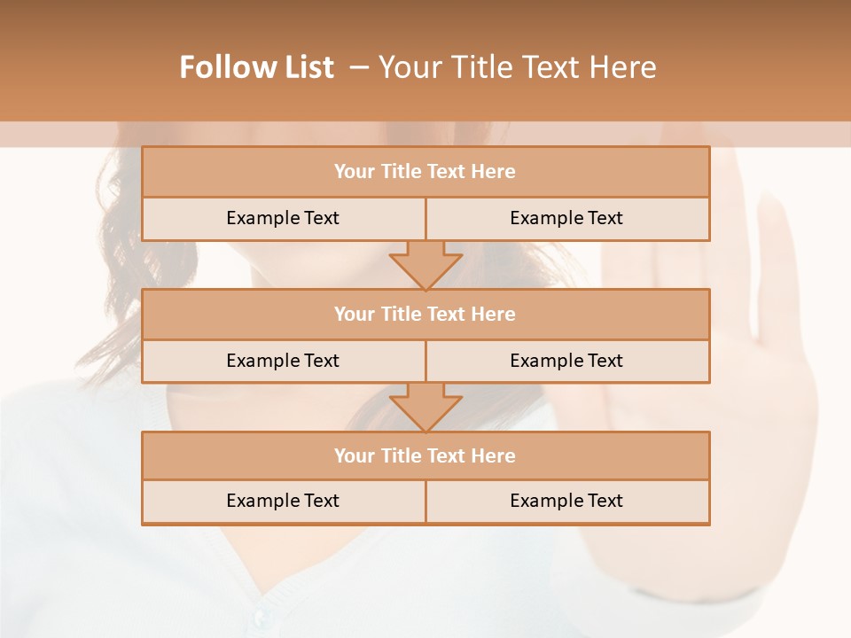 Refusal Bored Negative PowerPoint Template