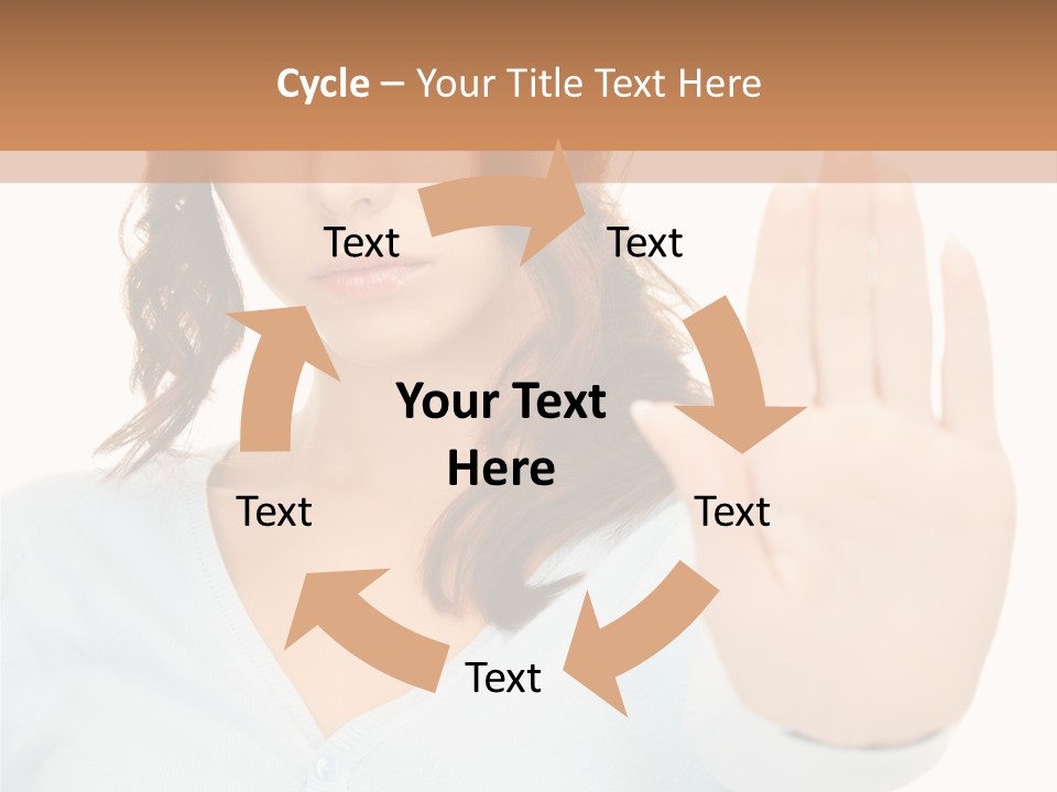Refusal Bored Negative PowerPoint Template