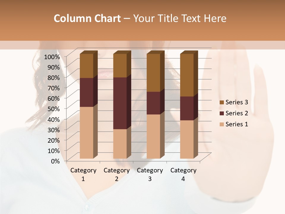 Refusal Bored Negative PowerPoint Template