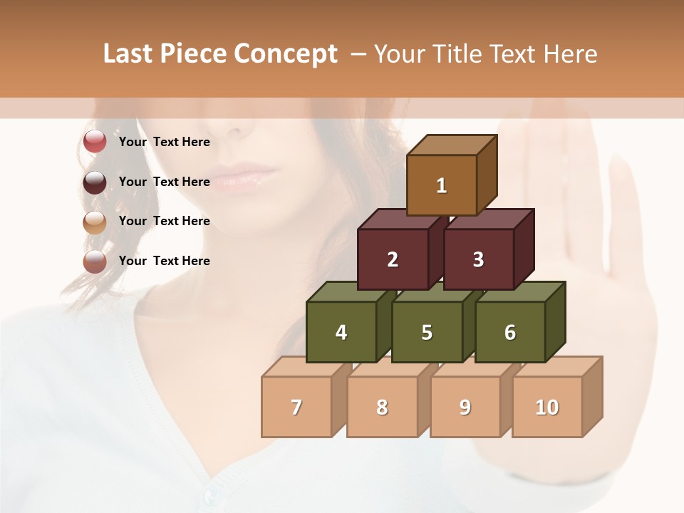 Refusal Bored Negative PowerPoint Template