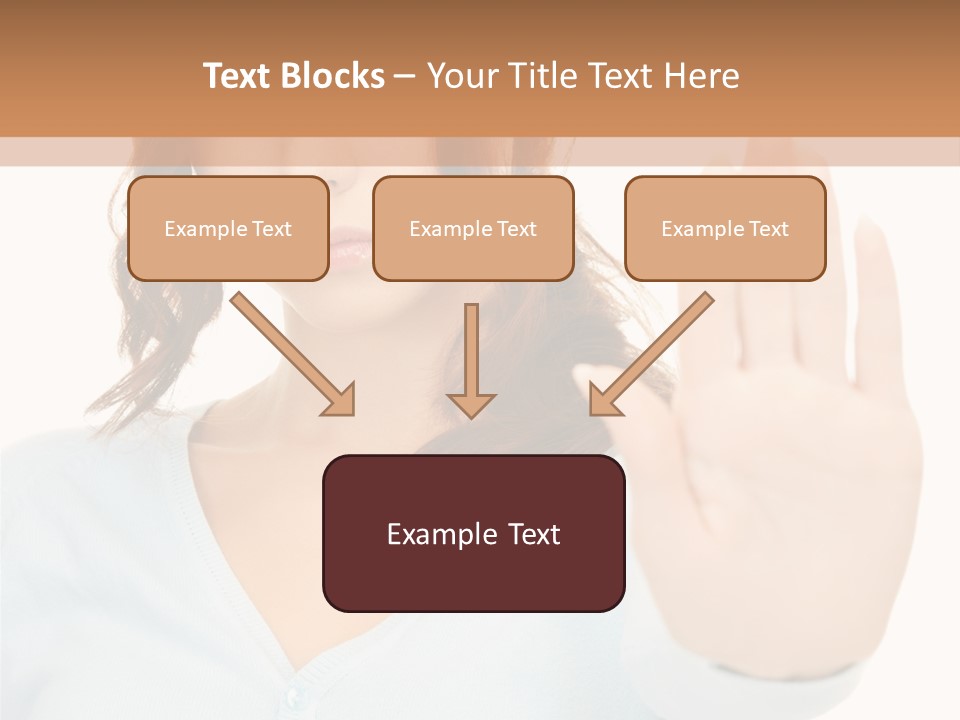 Refusal Bored Negative PowerPoint Template